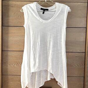 BCBGMAXAZRIA SHIRT SLEEVELESS/ ASYMMETRICAL